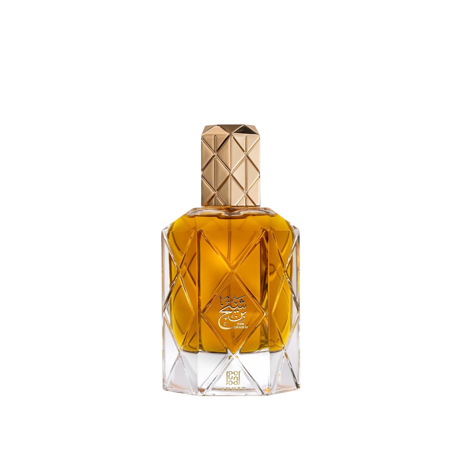 Bin Shaikh 90ml by Ahmed Al Maghribi perfume bottle with saffron oud amber notes
